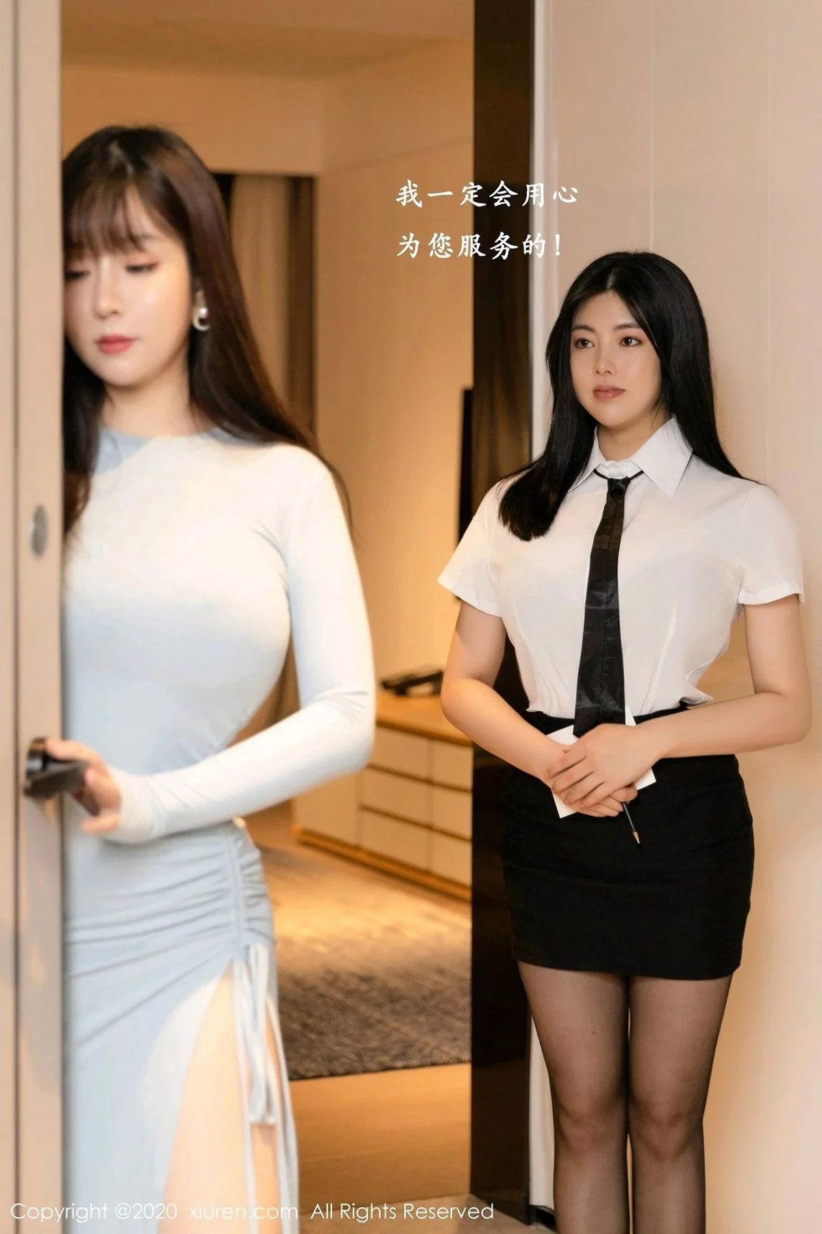 Xrmnw.Com[XiuRen秀人网]No.2809_女神娜露Selena＆王雨纯酒店剧情主题撩人姿势极致诱惑写真91P