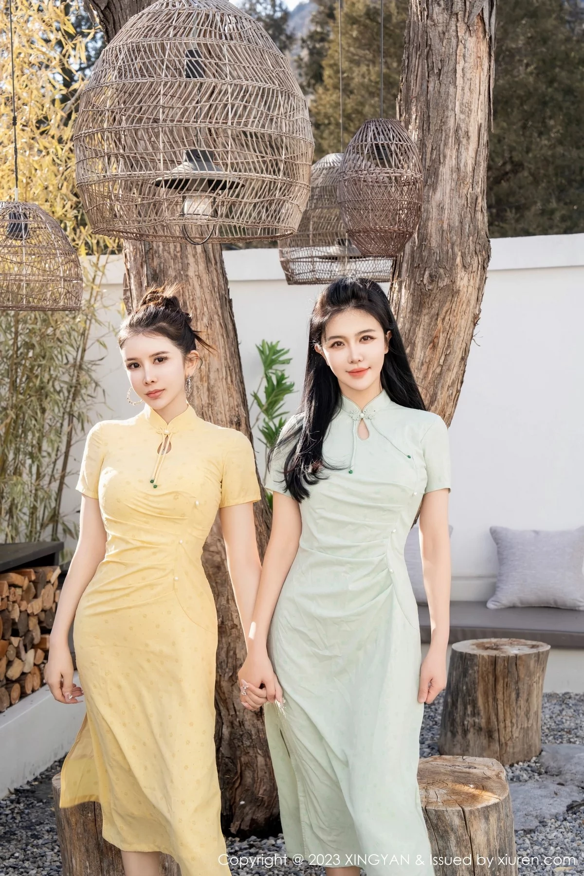 Xrmnw.Com[XINGYAN星颜社]VOL.183_女神刘钰儿＆李丽莎合集性感轻透旗袍服饰配原色丝袜诱惑写真69P