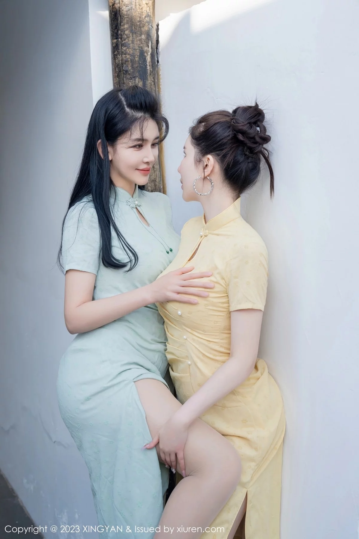 Xrmnw.Com[XINGYAN星颜社]VOL.183_女神刘钰儿＆李丽莎合集性感轻透旗袍服饰配原色丝袜诱惑写真69P