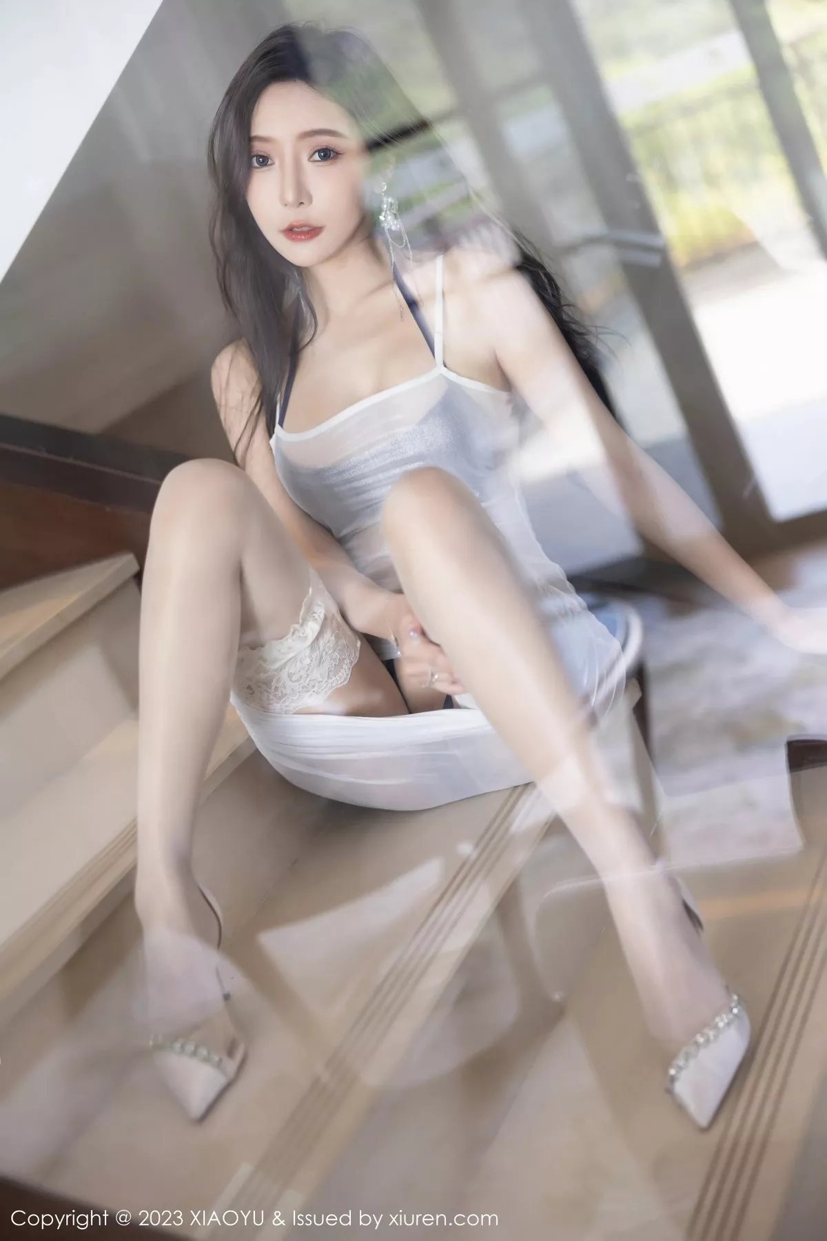 Xrmnw.Com[XiaoYu画语界]Vol.1052_女神王馨瑶yanni白色轻透连衣裙露情趣内衣秀惹火身材诱惑写真97P