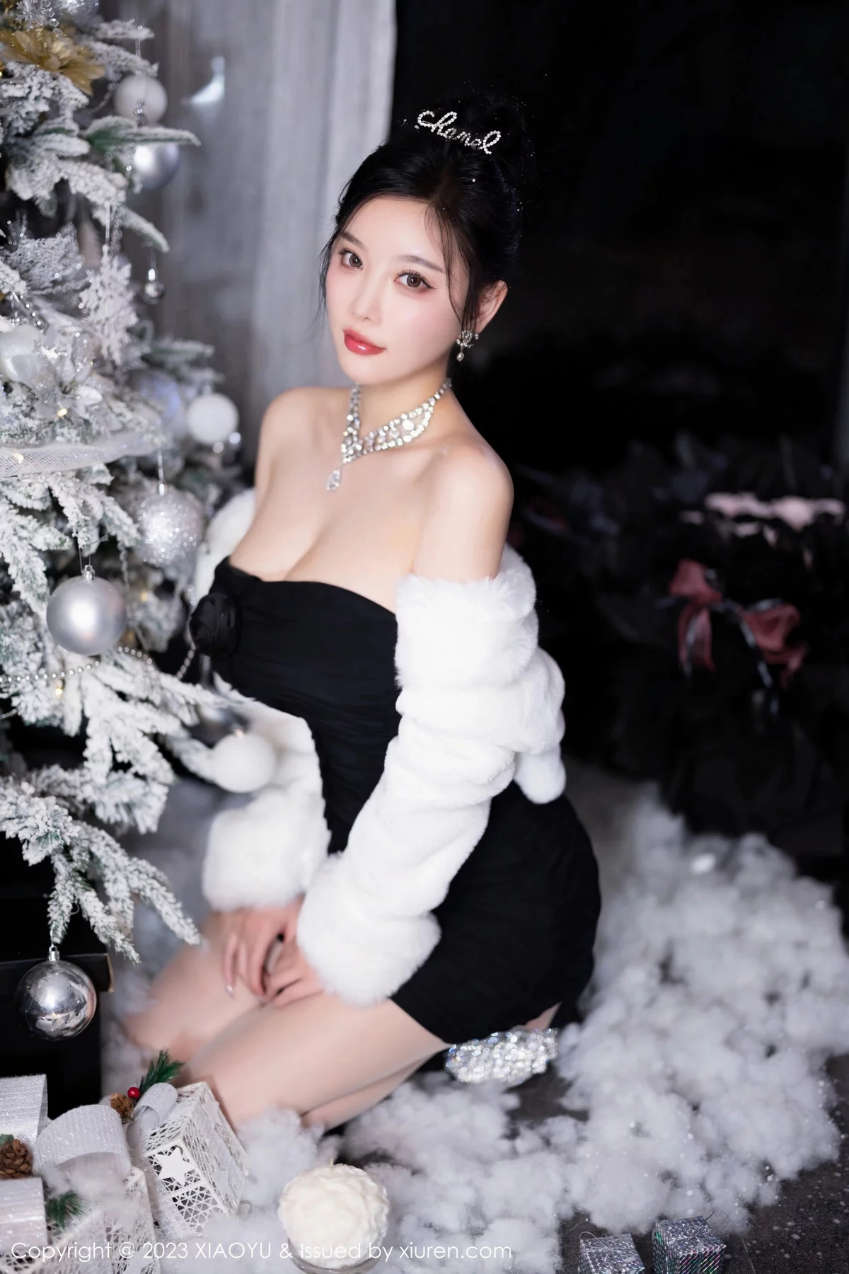 Xrmnw.Com[XiaoYu画语界]Vol.1170_女神杨晨晨Yome圣装主题性感情趣圣诞服饰秀惹火身材诱惑写真90P